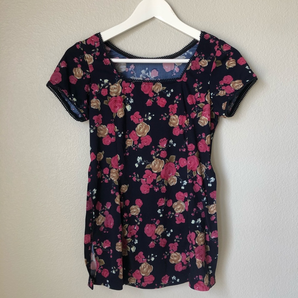 floral vintage top